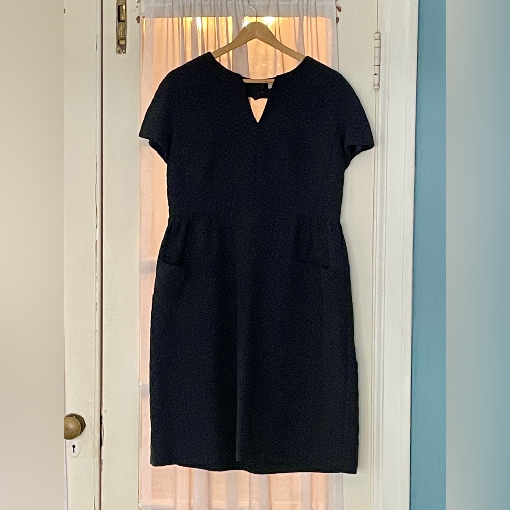 Navy textured midi dress by Orla Kiley (size 8) - Picture 6 of 6